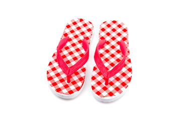 Flip flops isolated white background