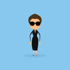 Funny Office Character Isolated On Background