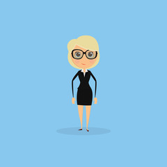 Funny Office Character Isolated On Background
