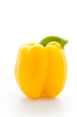 Yellow pepper isolated on white
