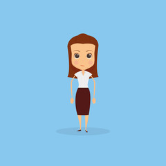 Funny Office Character Isolated On Background