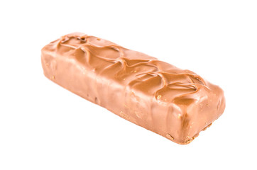 Chocolate bar isolated white background
