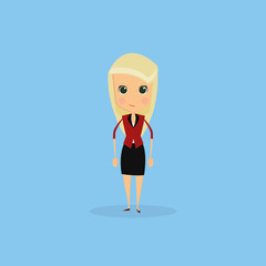 Funny Office Character Isolated On Background