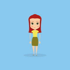 Funny Office Character Isolated On Background