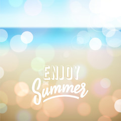 Summer holiday tropical beach background