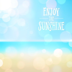 Summer holiday tropical beach background