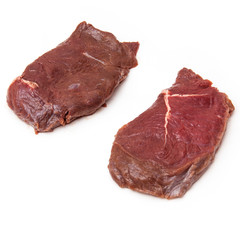 Horse meat steak.