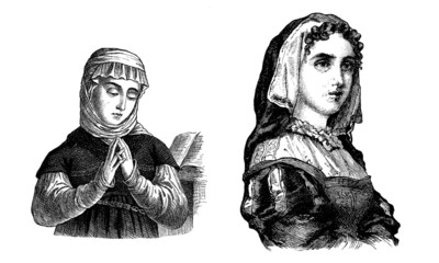 2 devotional Women - 16th century