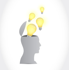 great ideas inside your head illustration