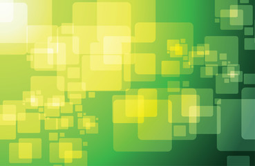 green technology cubes modern illustration