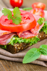 Sandwich with ham