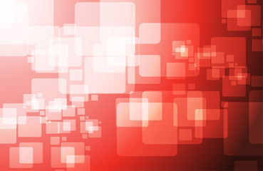 red technology cubes modern illustration