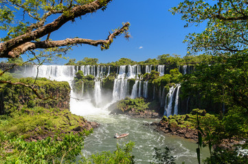 Iguazu falls view from Argentina