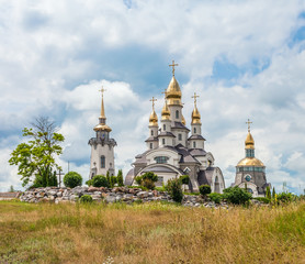 Fototapeta na wymiar Country church in Ukraine