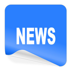 news blue sticker icon