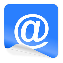 email blue sticker icon