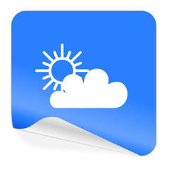 cloud blue sticker icon