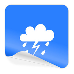 storm blue sticker icon