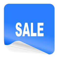 sale blue sticker icon