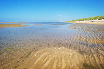 North Sea along a sunny beach in spring © Naj