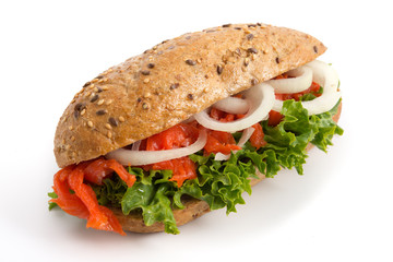 Lachsbrötchen