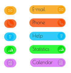 Obraz premium flat button