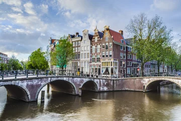 Rucksack Keizersgracht canal in Amsterdam, Netherlands. © Anibal Trejo