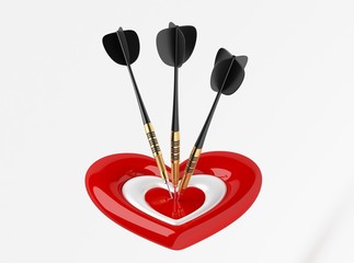 Dart with Heart Icon