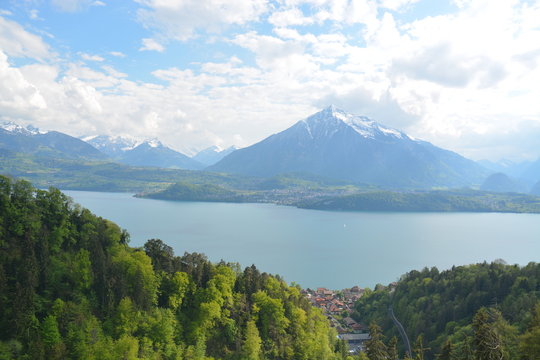 Lake Thun With Niesen