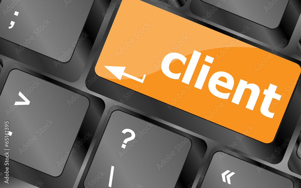 Poster button on modern computer keyboard word clients