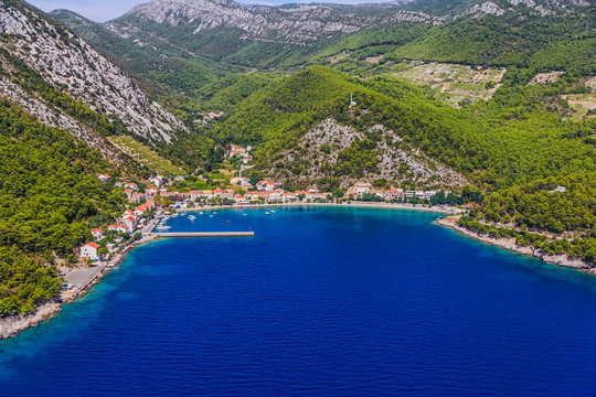 Small fishing village Trstenik in Croatia