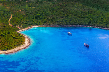 Adriatic landscape, Peljesac peninsula in Croatia