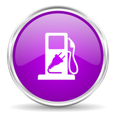 fuel pink glossy icon