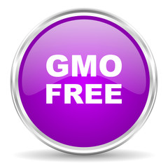 gmo free pink glossy icon