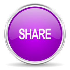 share pink glossy icon