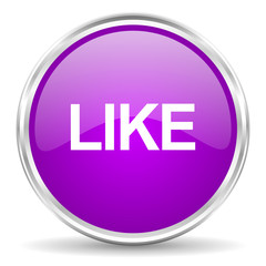 like pink glossy icon