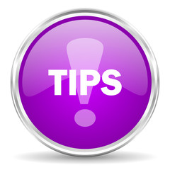 tips pink glossy icon