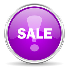 sale pink glossy icon