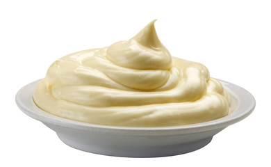 Mayonnaise on bowl
