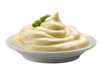Mayonnaise on bowl