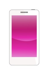 Téléphone mobile rose