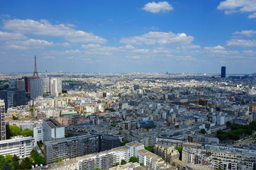 Vue aérienne de Paris en France