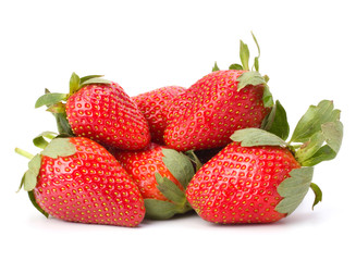 Strawberries isolated on white background