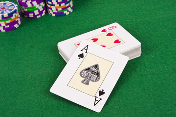 poker card games, entertainment and table objects