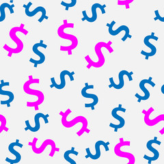 Money sign seamless pattern background vector illustration