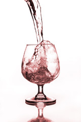 wine glass with water