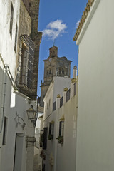 Arcos de la Frontera is a white hill town in the southern Spain.