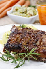 Ribs with honey
