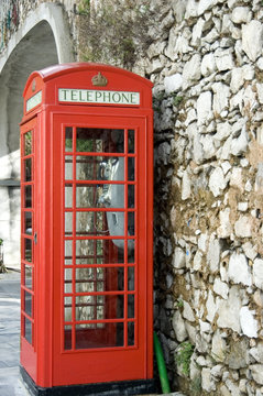 British Phone Booth in Gibraltar