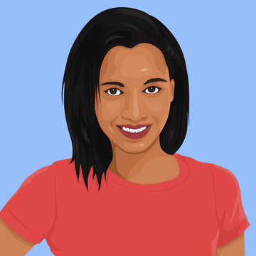 Vector of Young Adult Portrait